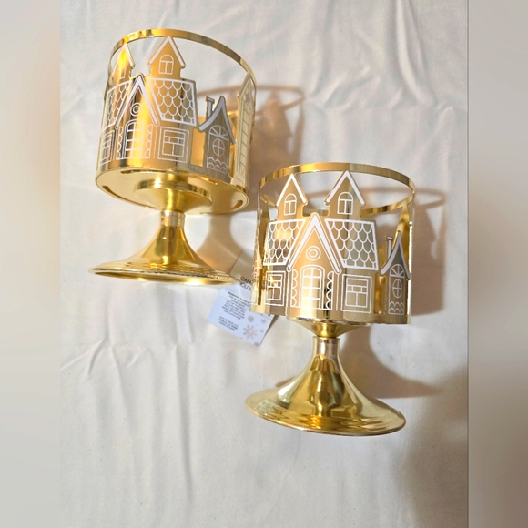 Holidays Candle Holders Set of 2 - Picture 2 of 6